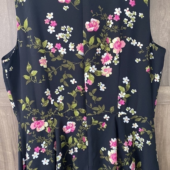 NWT Maison Jules Black Penny Floral Dress Size 10 - Picture 10 of 15